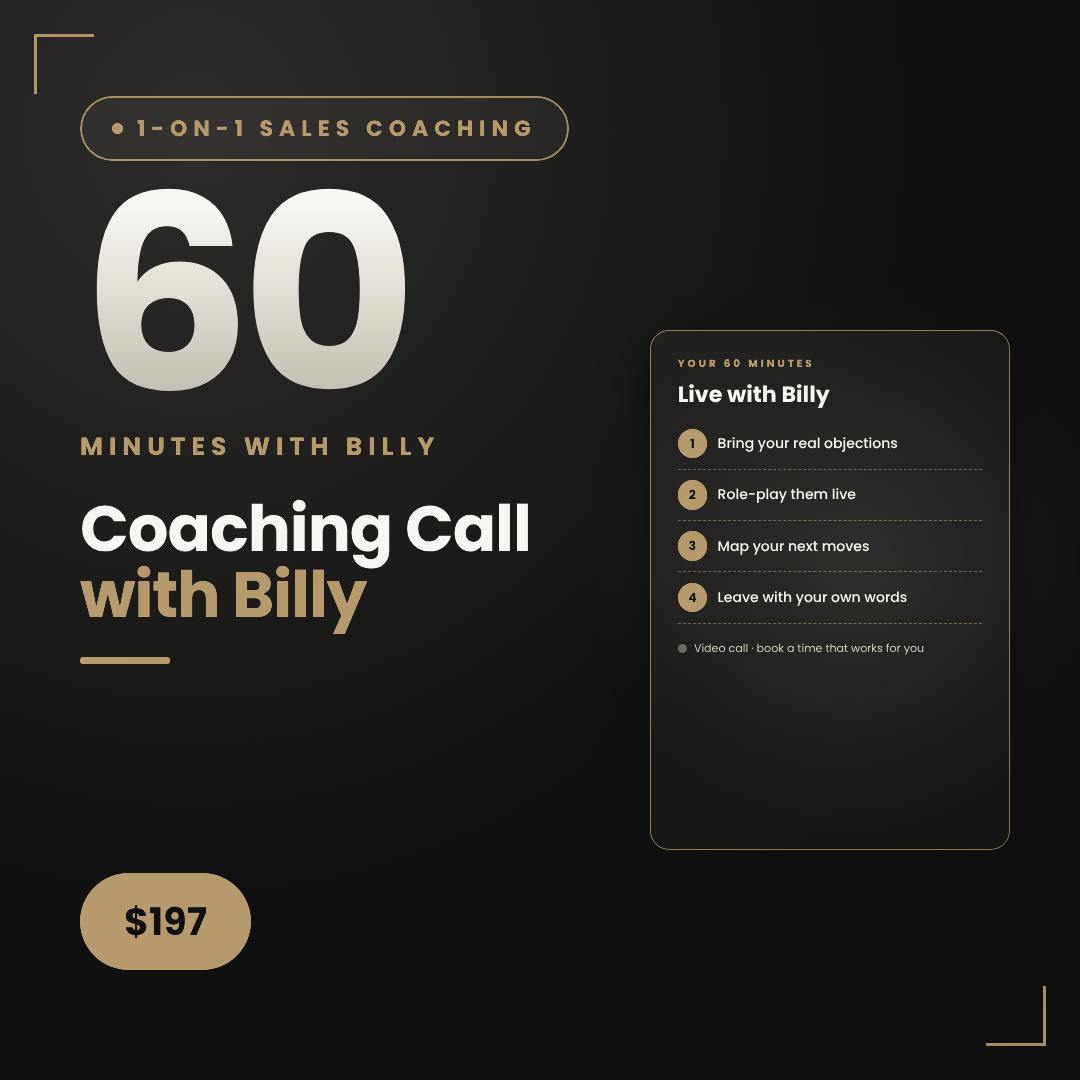 1-on-1 coaching call with Billy Glenn