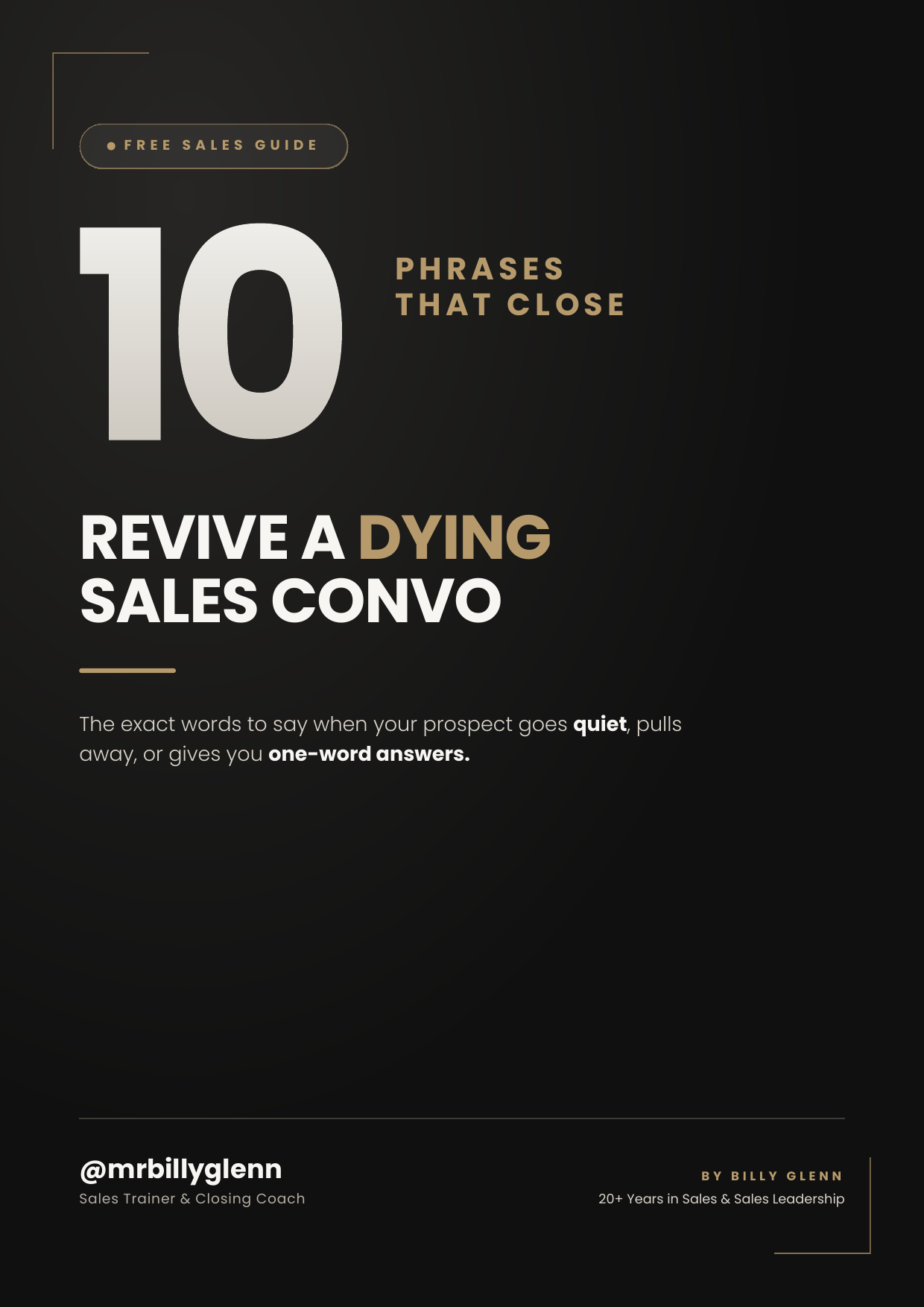 Free guide: 10 Phrases That Revive a Dying Sales Conversation